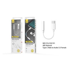 ONEPLUS AUDIO CABLE NB1219 BL TYPE C MALE TO AUDIO 3.5MM FEMALE WHITE ONEPLUS AUDIO CABLE NB1219 BL TYPE C MALE TO AUDIO 3.5MM FEMALE WHITE